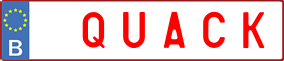 Truck License Plate